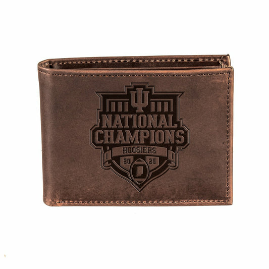 Team Sports America Everyday - Indiana University, Div 1 Champs, Wallet, Bi-fold, Brown