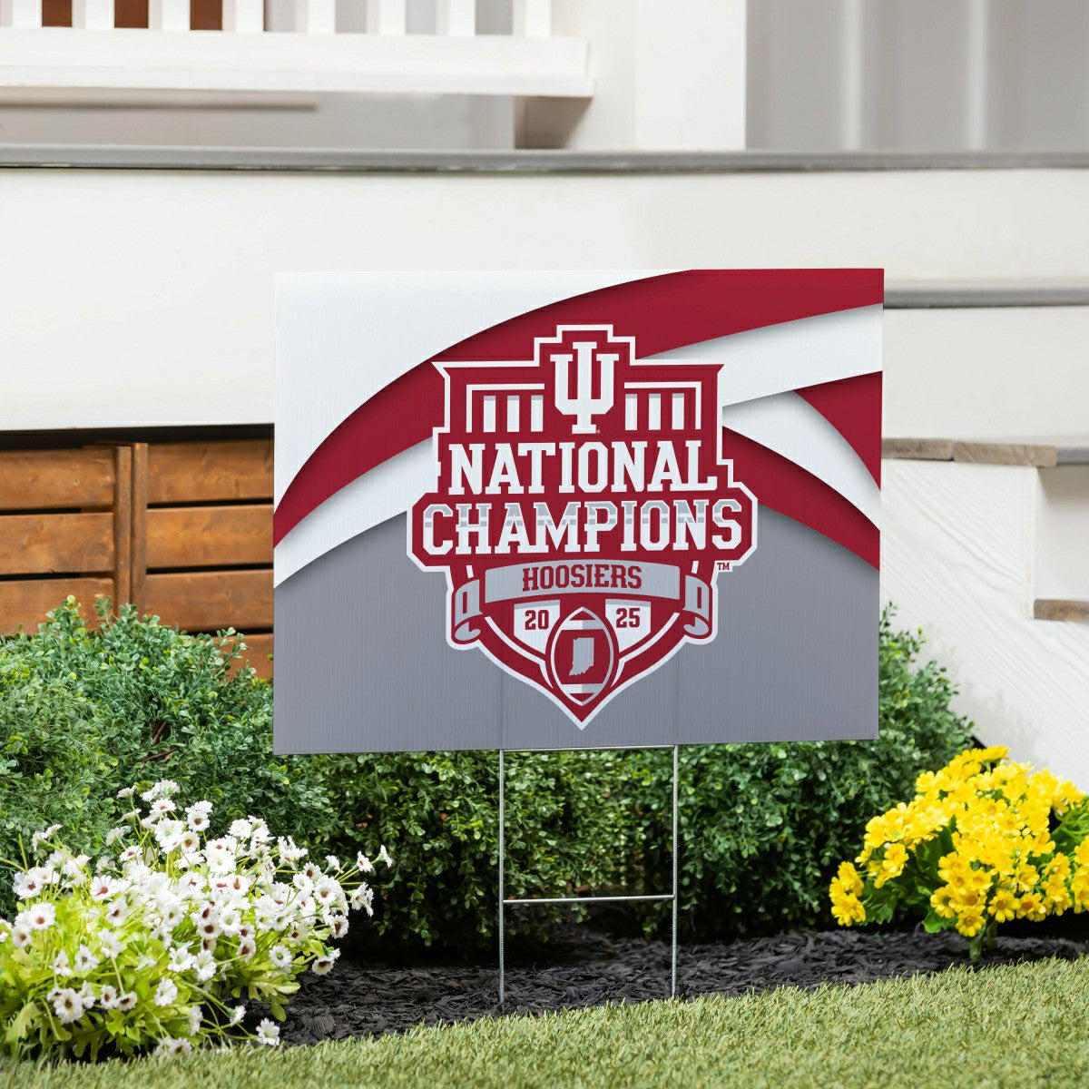 Team Sports America Value - Indiana University, Div 1 Champs, Cororplast Yard Sign