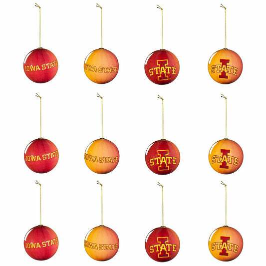 Team Sports America Classic - 12pc Ornament Set, Iowa State