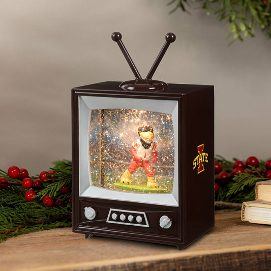 Team Sports America Essential - Iowa State University Vintage TV Water Lantern