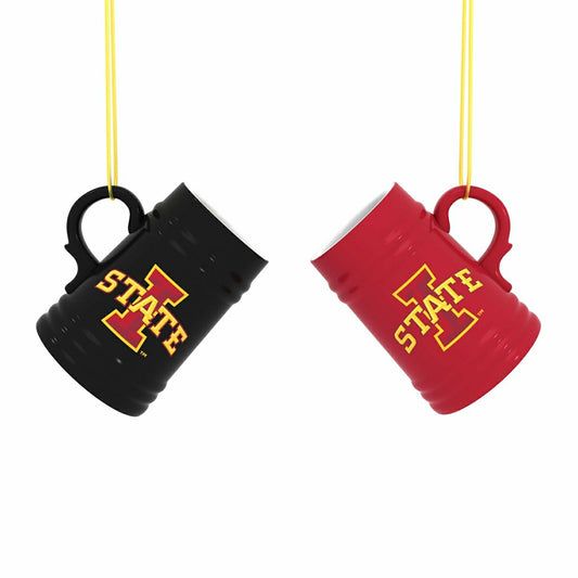 Team Sports America Everyday - Iowa State University Ceramic Mini Stein, 3oz, set of 2