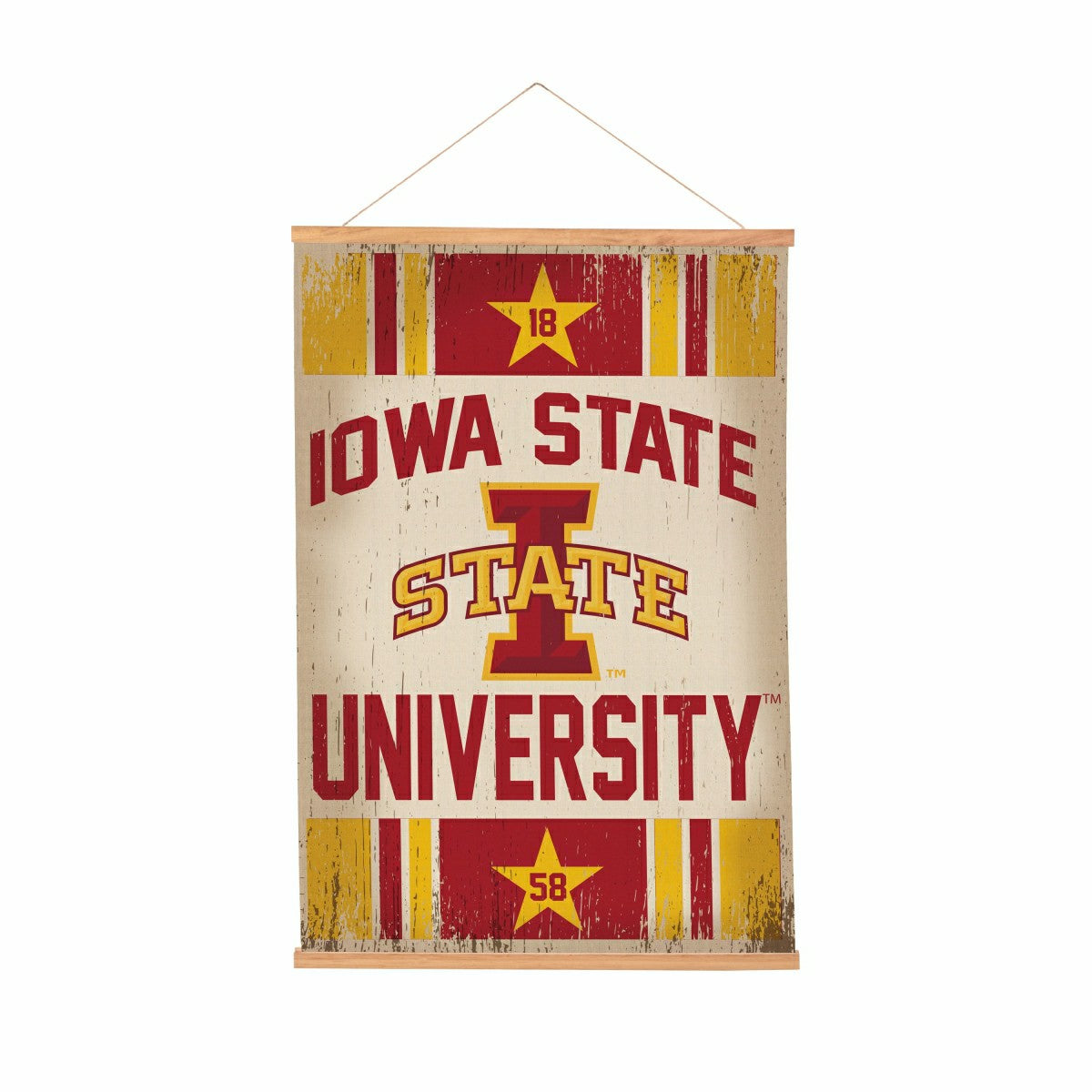 Team Sports America Essential - Iowa State University, Canvas Wall Tapestry, Medium, 36x24