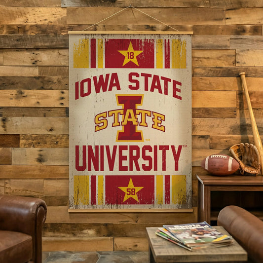 Team Sports America Everyday - Iowa State University, Canvas Wall Tapestry, Large, 54x36