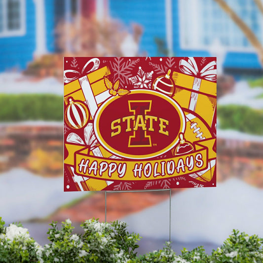 Team Sports America Value - Iowa State University Yard Sign, Holiday