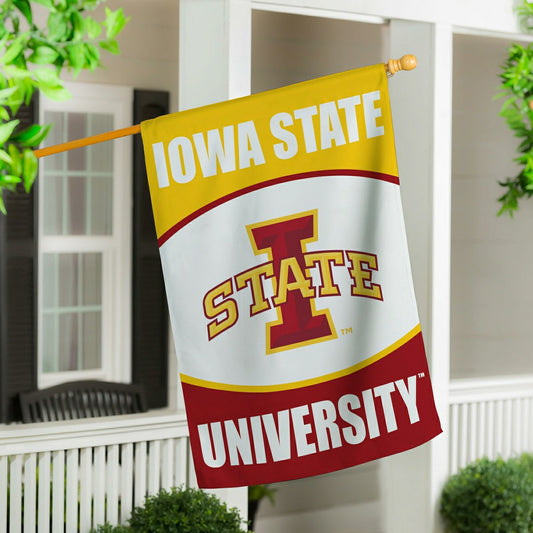 Team Sports America Exclusive - Iowa State University Suede Flag, House