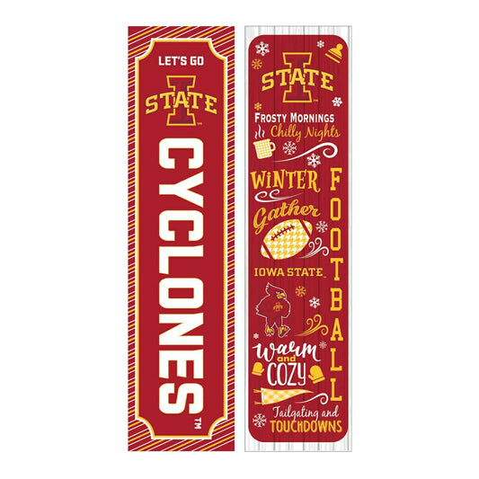 Team Sports America Essential - 46" Double Sided Leaner, Iowa State University, Winter Seasonal