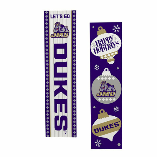 Team Sports America Trending - 47" Double Sided Leaner, James Madison University, Christmas