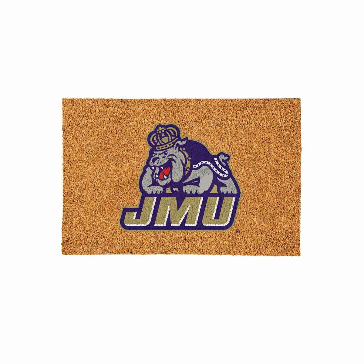 Team Sports America Recommended - James Madison University Large Full Color Coir Mat, 36"x24"