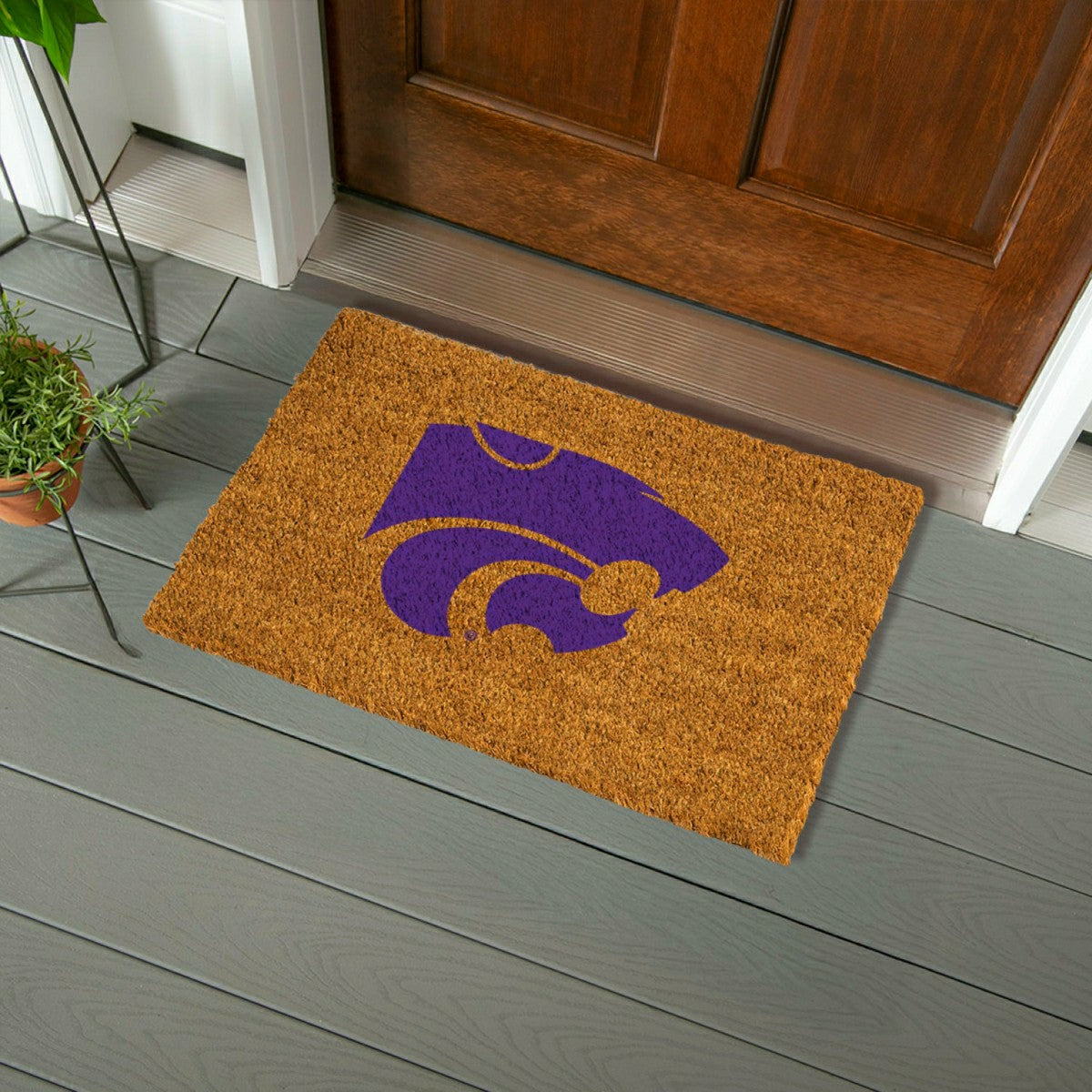Team Sports America Essential - Coir Mat, 16"x28", Kansas State University