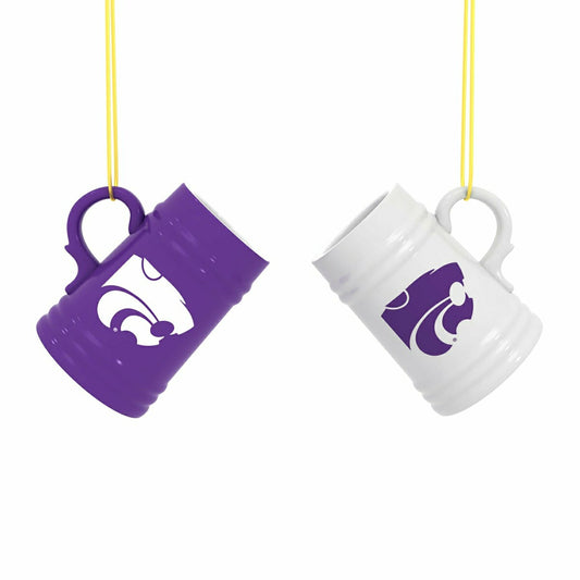 Team Sports America Classic - Kansas State University Ceramic Mini Stein, 3oz, set of 2