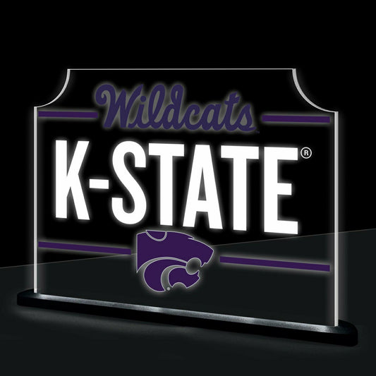 Team Sports America Essential - Kansas State University College Rectangle Desklite LED Decor