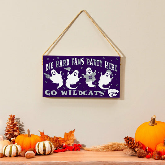 Team Sports America Everyday - Kansas State University Halloween Wood Wall Sign, 6x11