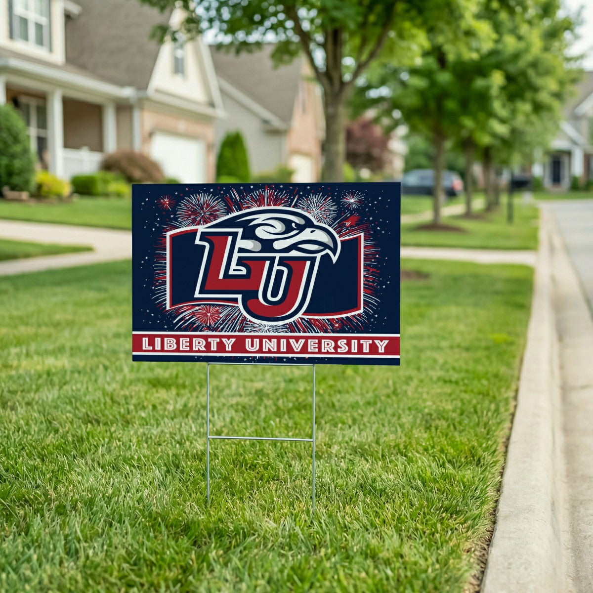 Team Sports America Everyday - Liberty University Yard Sign, Patriotic