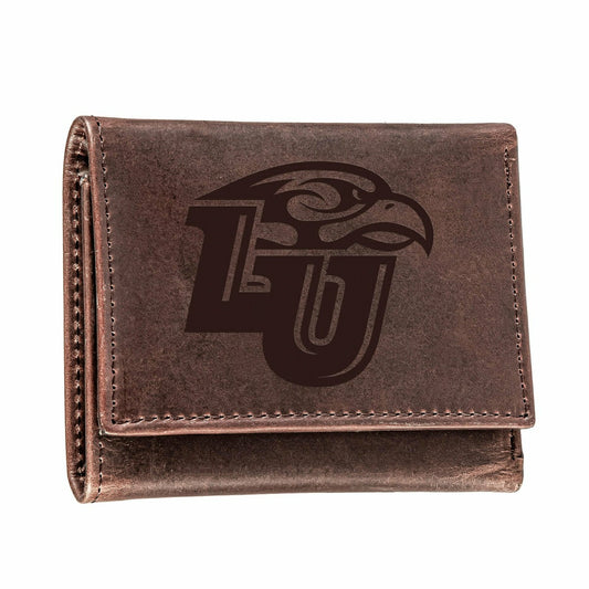 Team Sports America Exclusive - Liberty University, Tri-Fold Wallet, Brown, CH, 100% Genuine Leather