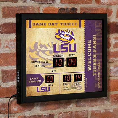 Team Sports America Value - Scoreboard Wall Clock, LSU