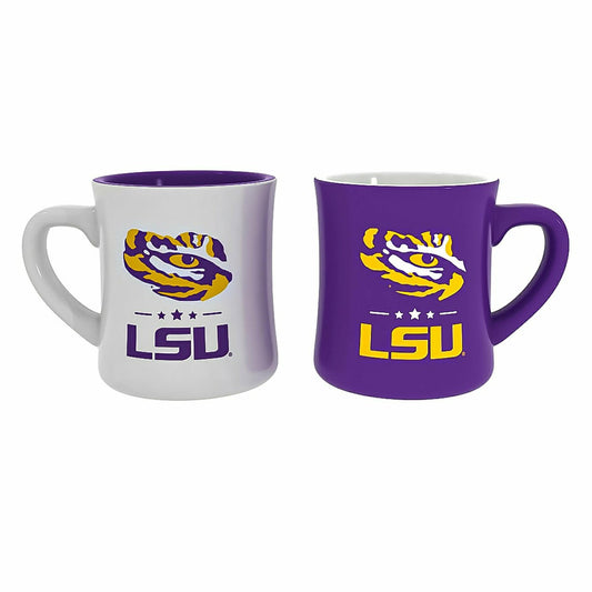Team Sports America Best Seller - Louisiana State University 10oz Ceramic Cup Set, 2pc
