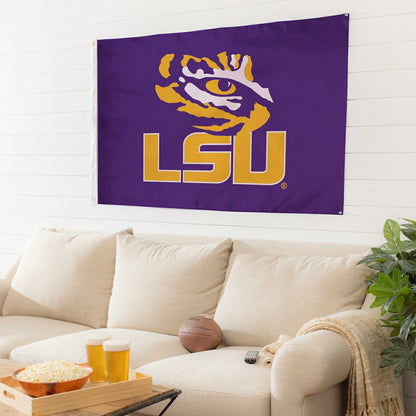 Team Sports America Classic - Louisiana State University Single Sided Estate Flag with 2 Grommets, 3