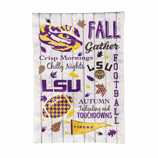Team Sports America Best Seller - Louisiana State University, Moire Flag, GDN, Fall Seasonal