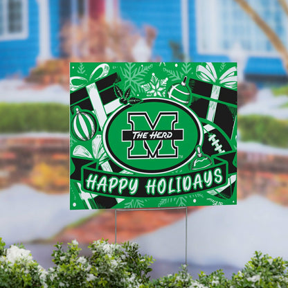 Team Sports America Classic - Marshall University Yard Sign, Holiday