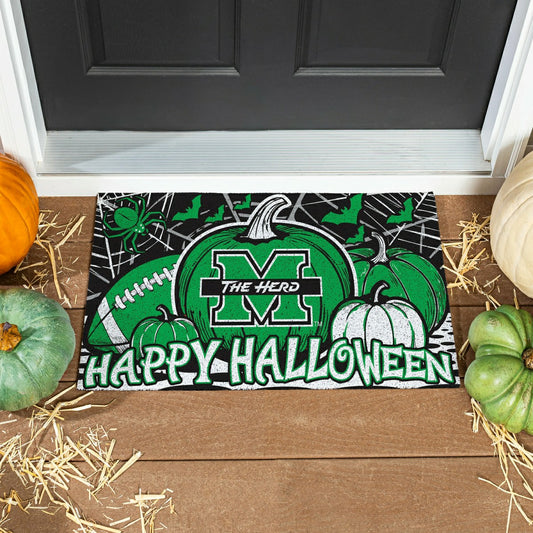 Team Sports America Classic - Marshall University Halloween PVC Mat, 28"x16"