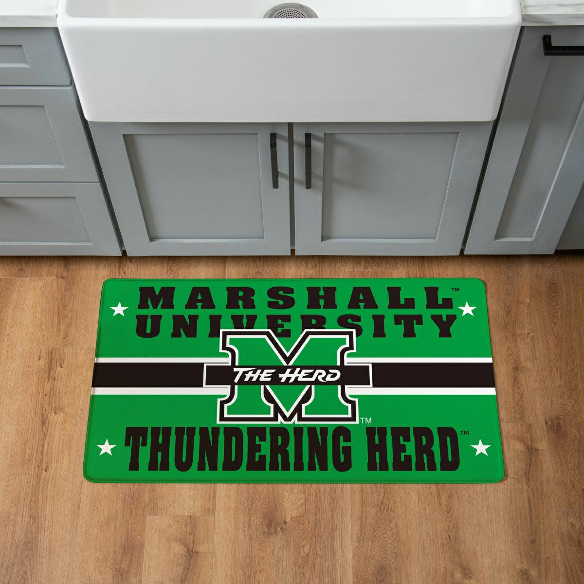 Team Sports America Essential - Marshall University Anti-Fatigue Mat, 18"x30"