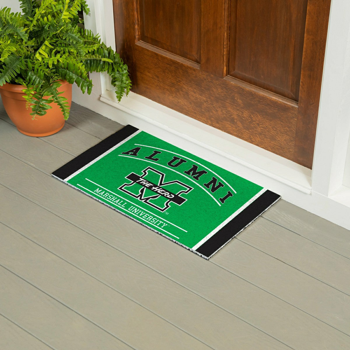 Team Sports America Signature - Marshall University Alumni Mat, 28"x16"