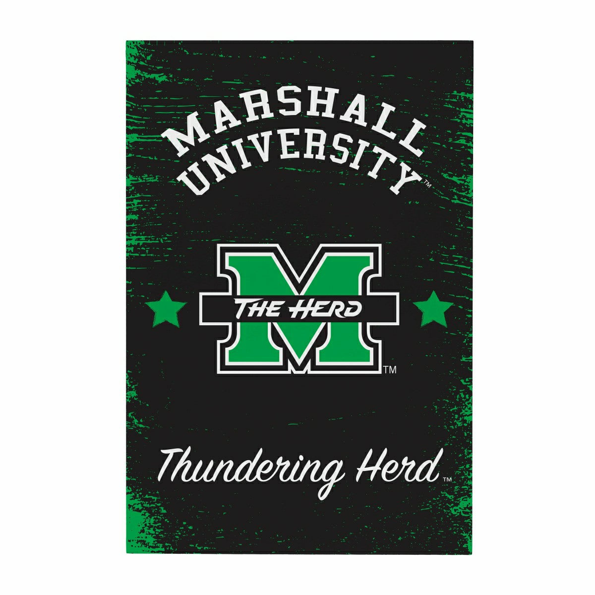 Team Sports America Essential - Marshall University Wood Wall Sign, 16x24