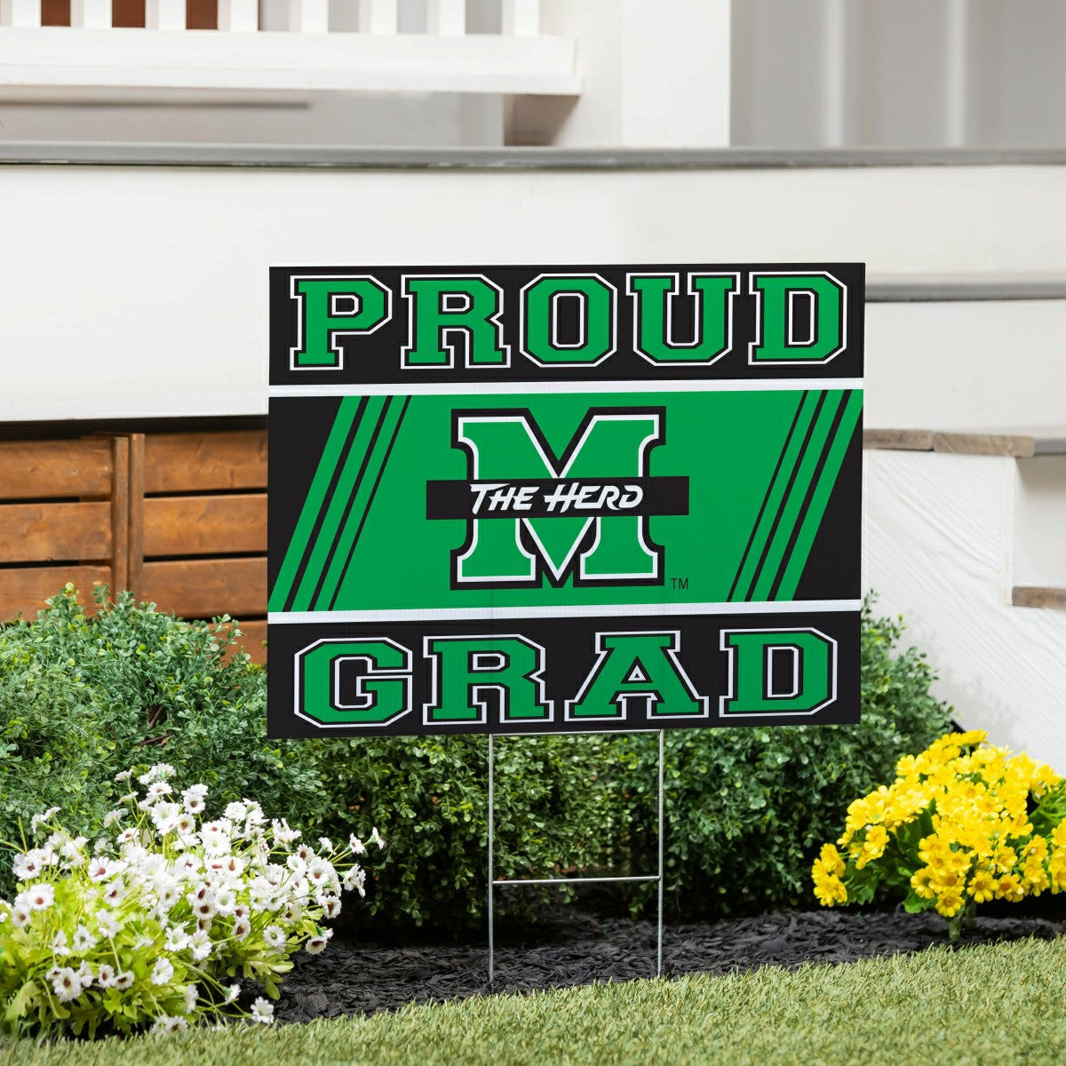 Team Sports America Everyday - Marshall University Coroplast Yard Sign Graduate