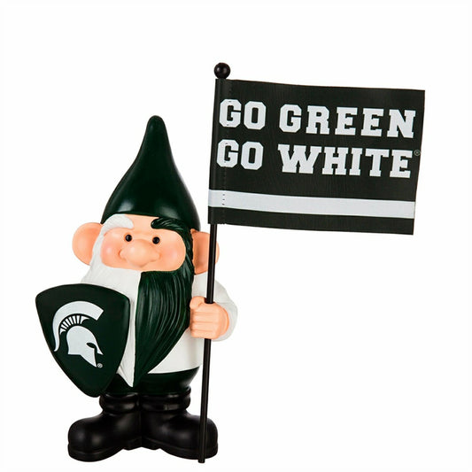 Team Sports America Best Seller - Michigan State University, Flag Holder Gnome