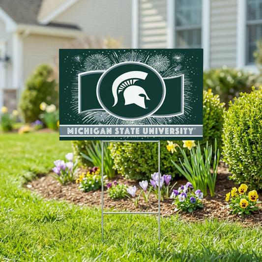 Team Sports America Exclusive - Michigan State University Yard Sign, Patriotic