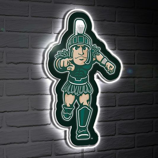 Team Sports America Best Seller - LED Wall Decor, Glazelite, College Mascot, Michigan State University