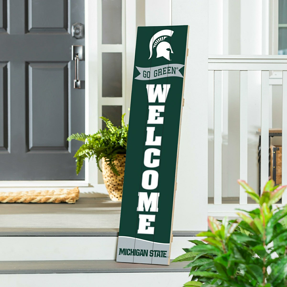 Team Sports America Recommended - Michigan State University Large Single Sided Leaner, 46"