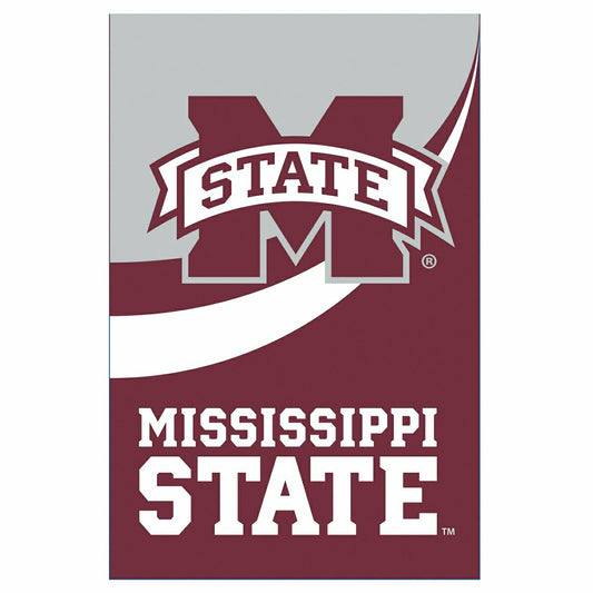 Team Sports America Value - Mississippi State University Burlap Flag House Size