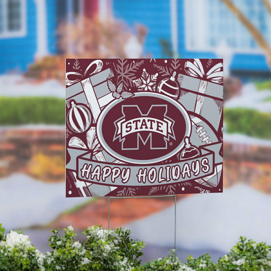 Team Sports America Recommended - Mississippi State University Yard Sign, Holiday