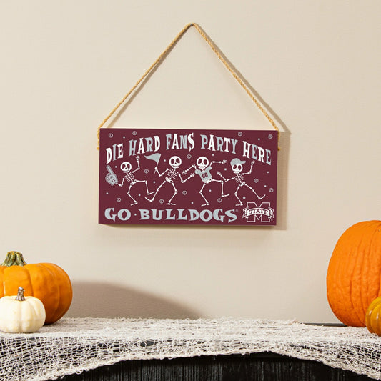 Team Sports America Value - Mississippi State University Halloween Wood Wall Sign, 6x11