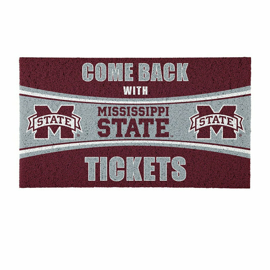 Team Sports America Exclusive - 28" x 16" PVC Trapper Mat, Come Back with Tickets, Mississippi State U