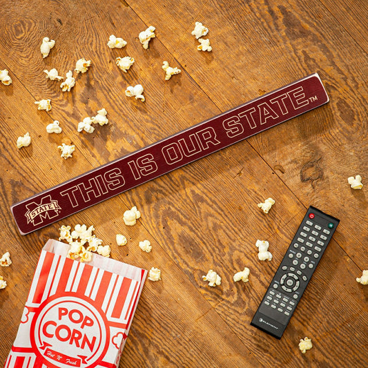 Team Sports America Classic - Mississippi State University Engraved Wood Sign, 1.5" x 18"