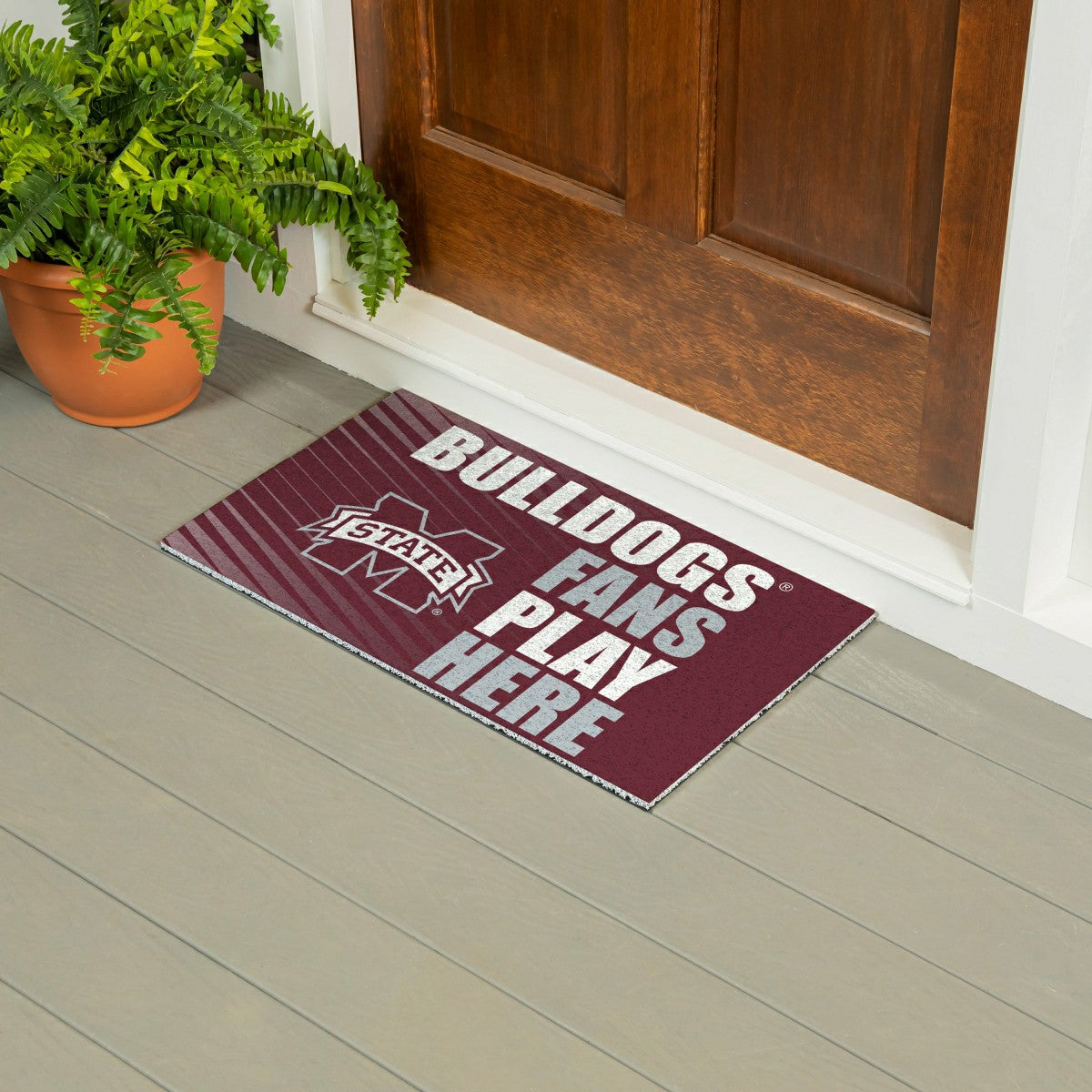 Team Sports America Trending - Mississippi State University Fan Mat, 28"x16"