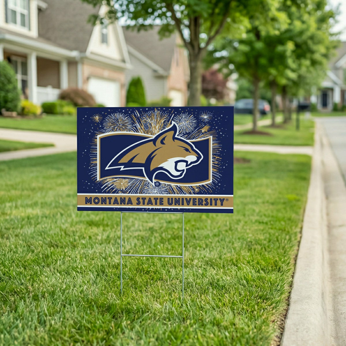 Team Sports America Classic - Montana State University Yard Sign, Patriotic