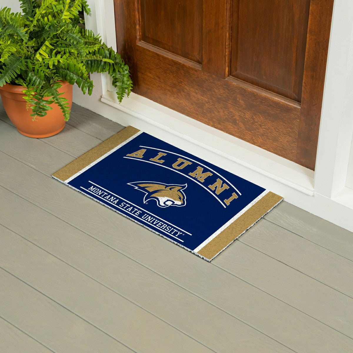 Team Sports America Everyday - Montana State University Alumni Mat, 28"x16"