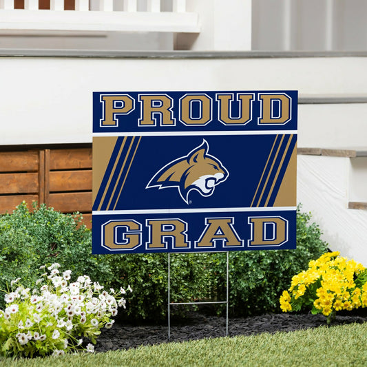 Team Sports America Best Seller - Montana State University Coroplast Yard Sign Graduate