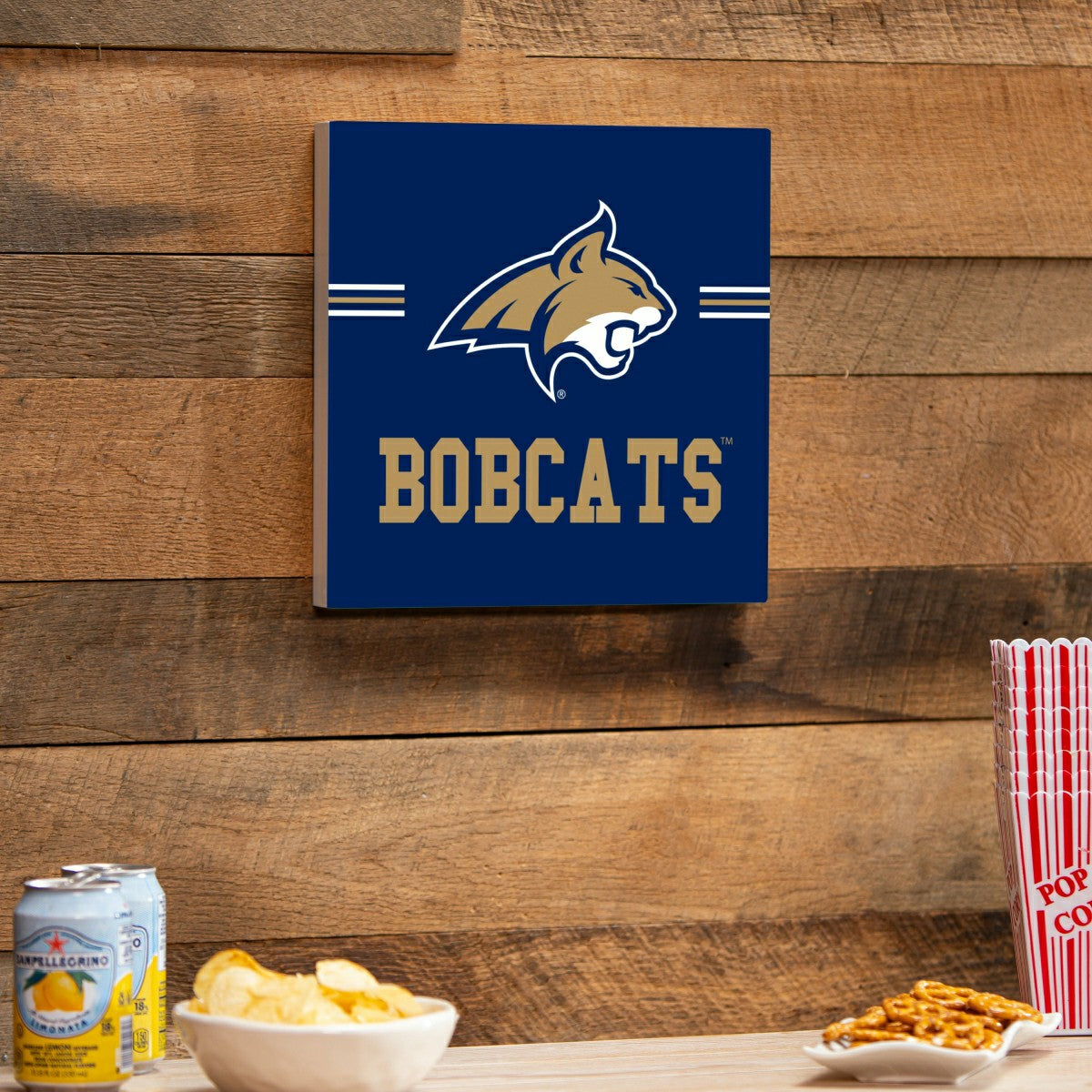 Team Sports America Exclusive - Montana State University Wood Wall Sign, 12x12