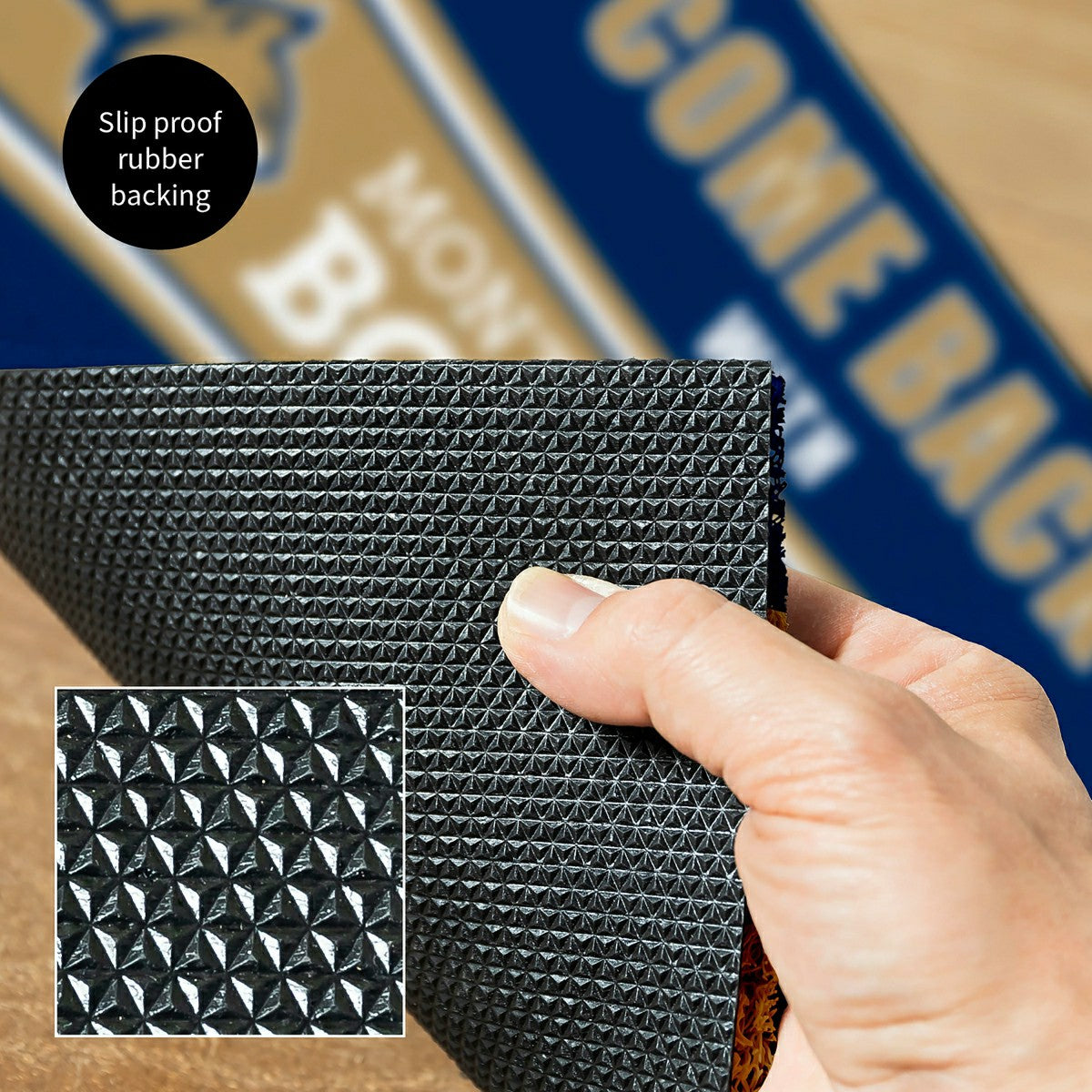Team Sports America Value - 28" x 16" PVC Trapper Mat, Come Back with Tickets, Montana State Unive