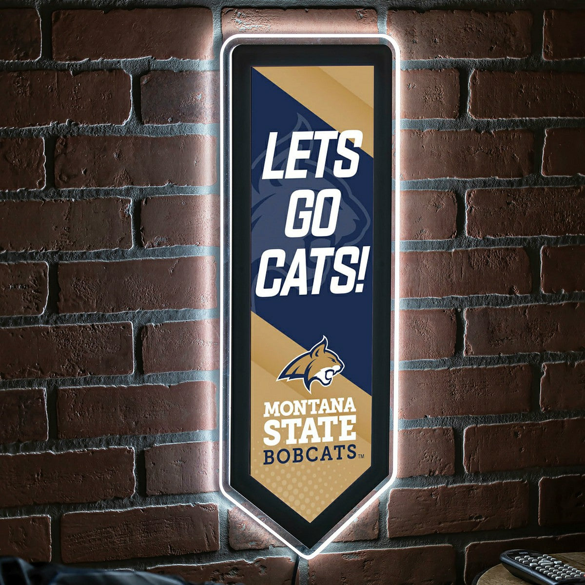 Team Sports America Recommended - LED Wall Decor, Pennant, Montana State University