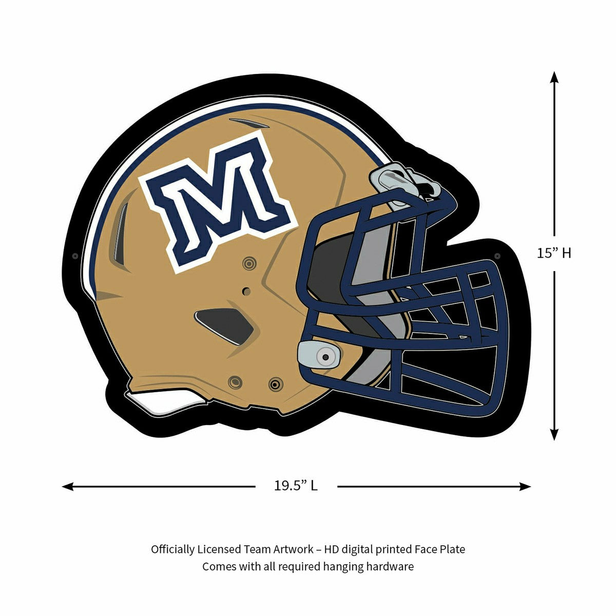 Team Sports America Exclusive - LED Wall Decor, Helmet, Montana State University