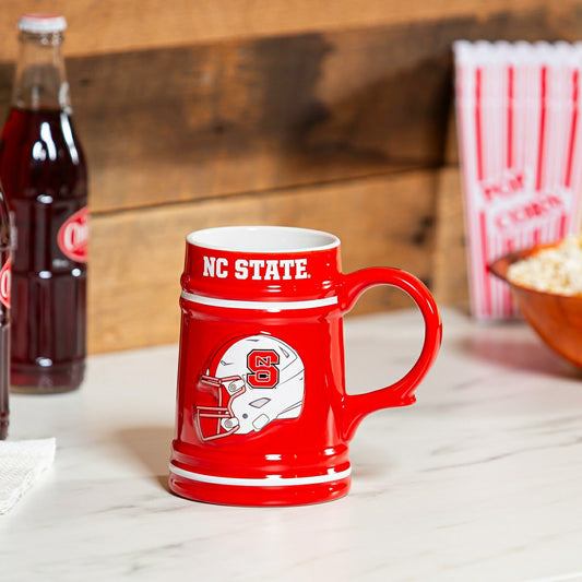 Team Sports America Recommended - North Carolina State University Ceramic Stein Cup, 24oz