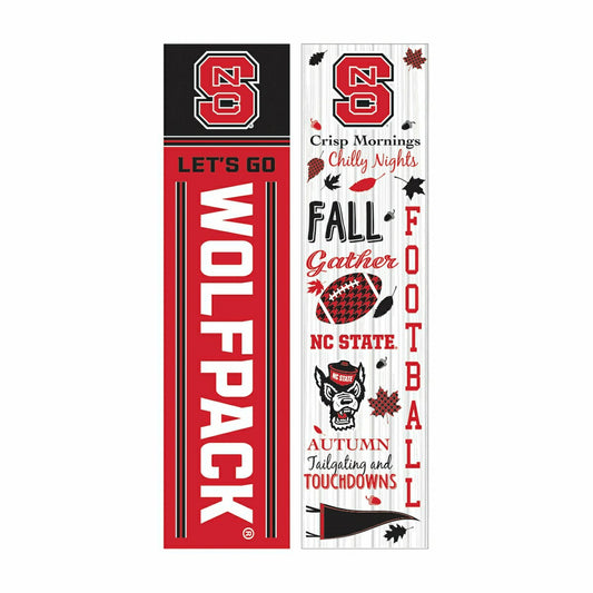 Team Sports America Exclusive - 46" Double Sided Leaner, North Carolina State University, Fall Seasona