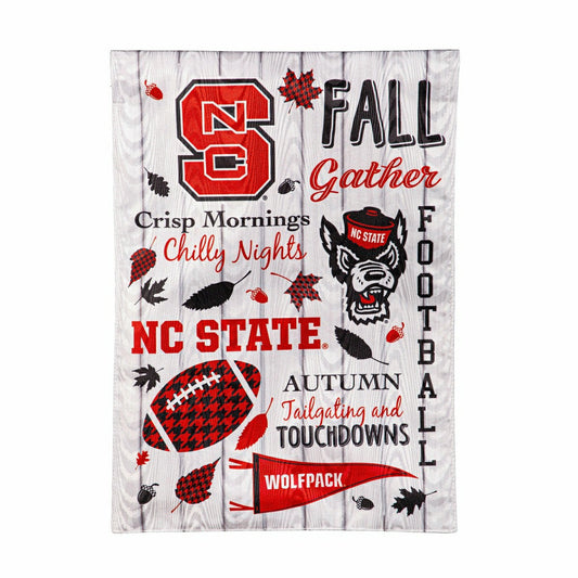 Team Sports America Best Seller - North Carolina State University, Moire Flag, GDN, Fall Seasonal