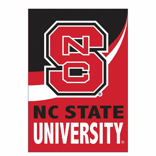 Team Sports America Recommended - North Carolina State University Burlap Flag House Size