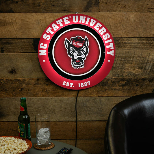 Team Sports America Exclusive - North Carolina State University, Metal Lite, Round